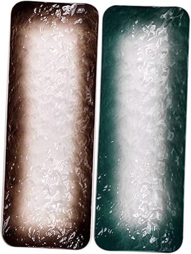 LAPYAPPE 3 Ensembles Plateau À Sushi Céramique De Assiettes Longues Décoratives pour Service De Sashimi Apéritifs pour Maison Restaurant 2 Pièces * 3 - Nail Gallerys