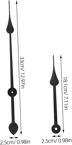 Hemobllo Lot De 5 Aiguilles D'Horloge Murale Grandes Aiguilles Kit D'Horloge Pièces De Rechange pour Horloge Murale Pièces Décoratives Minimalistes Kit D'Aiguilles - Nail Gallerys