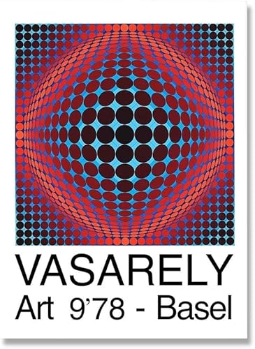LATAFA Affiche Et Estampes Optique Visuel Art Mural Victor Vasarely Peinture sur Toile Victor Vasarely Photos Décoration D’intérieur 40x60cmx2 sans Cadre - Nail Gallerys