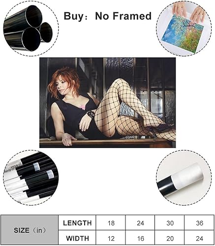 OGTDA Mylene Farmer 8 Poster sur toile pour décoration murale de salon, chambre à coucher, style sans cadre, 30 x 45 cm - Nail Gallerys