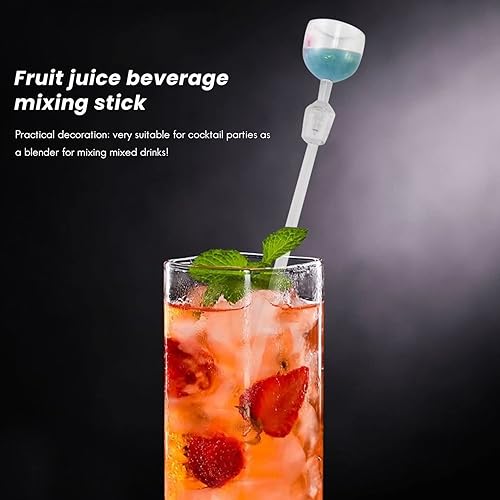 IMCCZONY 10 PièCes SéRies Agitateur à Cocktail Bâton de MéLange de Ensemble MéLangeur à Cocktail Acrylique MéLangeur Bar Fournitures Agitateur à Remous - Nail Gallerys