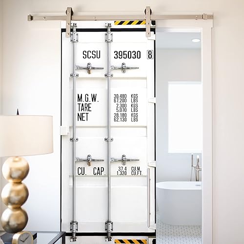 Stickers Muraux Porte 3D Auto-Adhésif DIY Abstrait & Conteneur Papier peint porte PVC étanche Autocollant Porte pour Cuisine Chambre Salle Porte Décor L83 x H204cm - Nail Gallerys