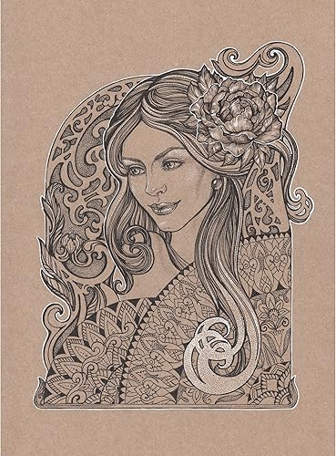 Clairefontaine 975152C Paquet Papier Kraft - 10 Feuilles Papier Kraft Brut Brun A3 29,7x42 cm 400g - Carte au Grain Brut pour le Dessin et les Activités Créatives - Nail Gallerys