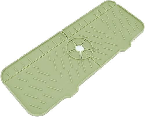 Robinet de Cuisine évier Garde Tapis de Salle de Bain Tapis en Silicone Tapis d'évier en Silicone Tapis de Drainage pour Tapis de Sol Anti-éclaboussures Nettoyeurs de Filtre à - Nail Gallerys