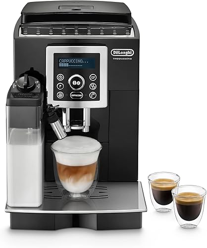 De'Longhi Perfetto Magnifica S Cappuccino ECAM23.460.B Machine à café automatique pour expresso et cappuccino, café en grains ou en poudre, système Lattecrema, arrêt programmable, Noir - Nail Gallerys
