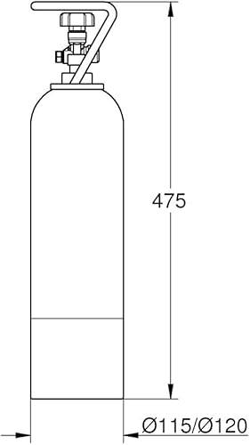 Grohe 40423000 Bouteille de Co2 Set 2 Kg - Nail Gallerys