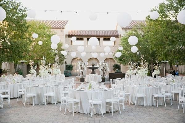 Lampion Blanc de Nylon 35 cm - Nail Gallerys