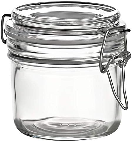 gouveo Lot de 12 bocaux de conservation 200 ml avec couvercle pivotant - petit pot avec fermeture pivotante en fil de fer - bocaux de conservation avec couvercles à fermer (BGR200) - Nail Gallerys