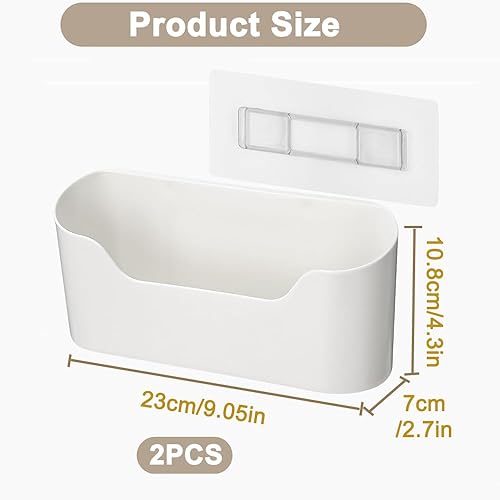 XWCHASA 2 pièces Armoires de Cuisine Porte Boîte de Rangement, Adhésive Boîte de Rangement Murale, Armoire Salle de Bains Réfrigérateur Boîte D'organisation Pour Articles Divers - Nail Gallerys