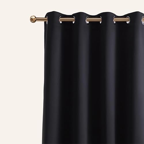 ROOM207 Room99 Rideau avec Passe Tringle Laurel 140 x 260 cm Largeur x Hauteur, Décoration de Fenêtre, Rideau occultant Thermique Isolant Anti Froid et Chaleur pour Salon Crème - Nail Gallerys