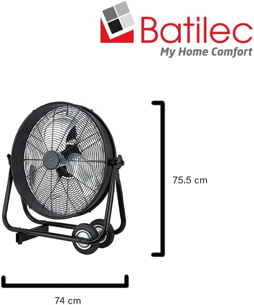 BATILEC - Brasseur d'air pour chantier - 60cm - AC 123W - Nail Gallerys