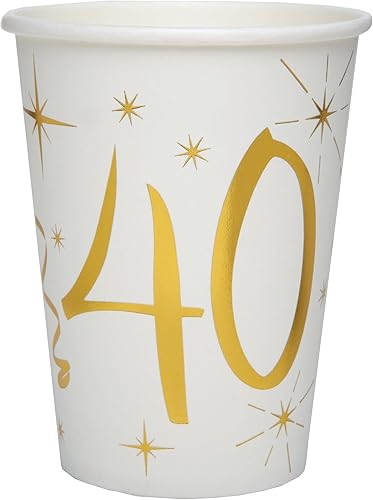 GOBELET 40 ANS METAL X10 - Nail Gallerys