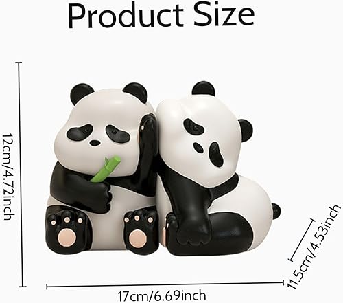 Kalastussaari Mignon Panda Decorative Serre-Livres, résine Unique Animal Book se termine pour l'entrée du Salon, la bibliothèque, la Chambre, Les décorations de Table de Bureau - Nail Gallerys