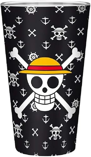 One Piece - Verre Luffy Ruffy – Verre XXL 400 ml – Logo – Coffret cadeau - Nail Gallerys