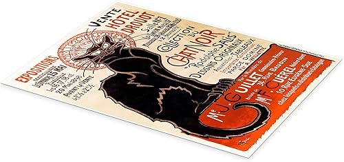 Tournée du Chat noir, 1896 Poster de Théophile-Alexandre Steinlen 50 x 70 cm Beige Tableaux Décoration murale - Nail Gallerys