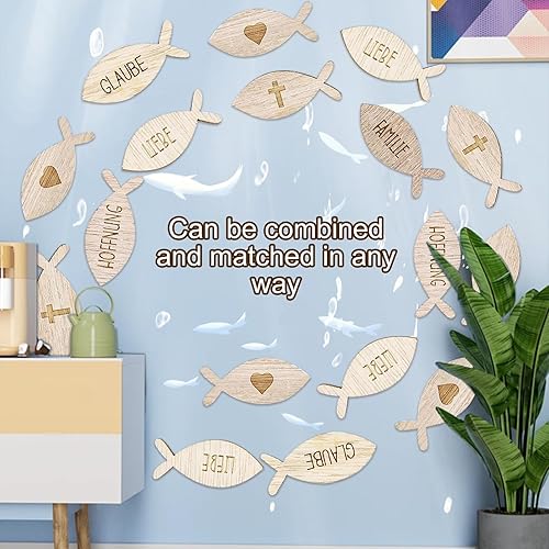 SZSMW 120 DéCorations de Table - Mini Poissons En Bois - Poissons Bois DéCo - IdéAl pour Les Cartes de DéCoration, Les Invitations, Les éTiquettes-Cadeaux, Les Bouteilles En Verre, Les Albums Photo - Nail Gallerys