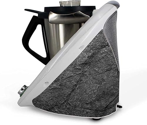 OneWheel Film autocollant compatible avec Thermomix TM5 | Protection contre les chocs et les chocs | Film adhésif design ardoise noire | Motif : pierre - Nail Gallerys