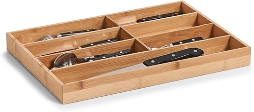 Zeller 28139 Range-Couverts, Bois, Naturel, 40 x 30,6 x 4.3 cm - Nail Gallerys