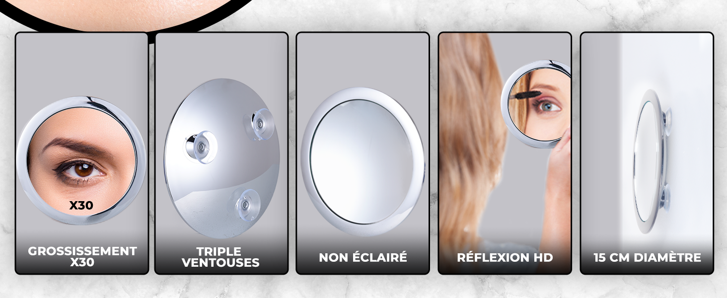 miroir grossissants voyage maquillage