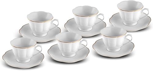 Karaca Cloche Set de gobelets à café pour 6 personnes 90 ml, Service à café, Design unique, Ambiance Soin - Nail Gallerys