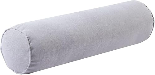 Colcolo Oreiller de traversin de cou rouleau doux creux coton confortable oreillers cylindriques confort oreiller de cou rond pour chaise lit colonne, Bleu - Nail Gallerys