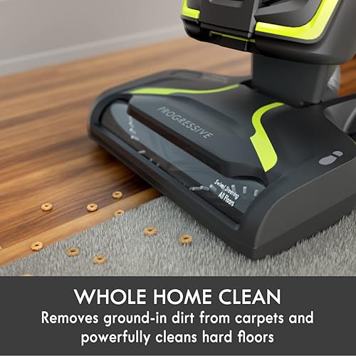 Kenmore DU2001 Aspirateur de tapis vertical sans sac avec système à 2 moteurs, gobelet XL à poussière, outil combiné 3 en 1, jaune - Nail Gallerys