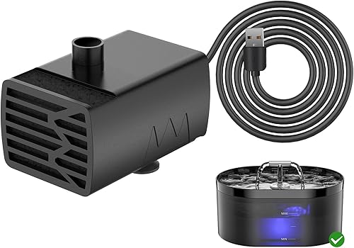 Pompe à Eau électrique Ultra-silencieuse pour Fontaine à Eau pour Chats, Moteur à Faible consommation d'énergie, avec câble - Nail Gallerys