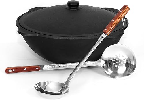 Kazan Chaudron en fonte 10 l, casserole Kazan en fonte, pot en fonte, 10 l, 10 l - Nail Gallerys