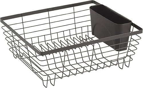 LNT France - Égouttoir à Vaisselle en métal Noir Mat pour évier avec Support à Couverts, Support à Vaisselle en Acier Inoxydable pour évier, Egouttoir Moderne (Egouttoir) - Nail Gallerys