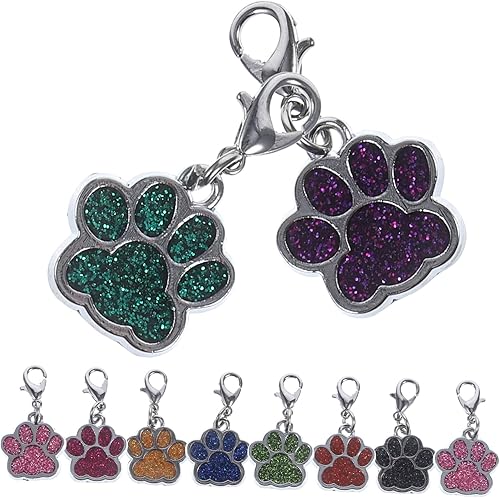 KONTONTY 10 Pièces Tête De Fermeture à Glissière Pendentielle Fermeture Éclair Charmes De Patte De Chien Charmes D'empreinte De Bricolage Étiquette D'empreinte D'animal De Compagnie Orange - Nail Gallerys