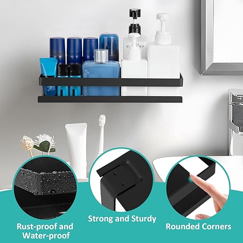 Cinnani Lot de 3 Etagere Douche sans Percage - Nail Gallerys