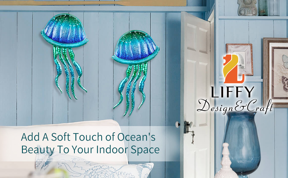 Décoration murale méduse