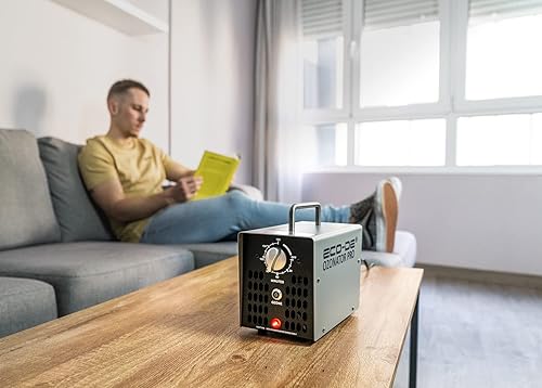 ECODE® Générateur d'Ozone Purificateur ozonateur, Purification à Air Élimination des Odeurs, Traitement air, eau, aliments, Domestique Commercial Machine Purification à Air, Minuterie Maison,Hotel - Nail Gallerys