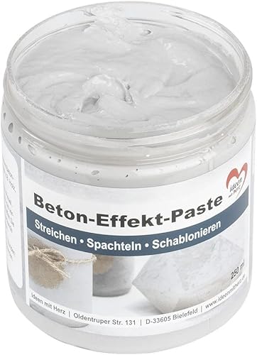 Ideen mit Herz Pâte à Effet Béton | Peinture pour Créer un Aspect Béton | 250 ml - Nail Gallerys