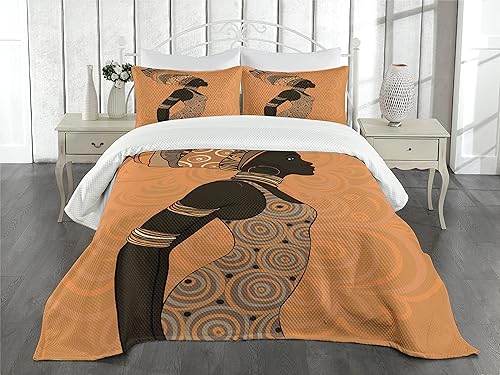 ABAKUHAUS Mauve Couvre-lit Matelassé, Fleurs Feuille butterlies, Décoratif 3 Pièces avec 2 Taies d'Oreillers, King, Blanc Prune - Nail Gallerys