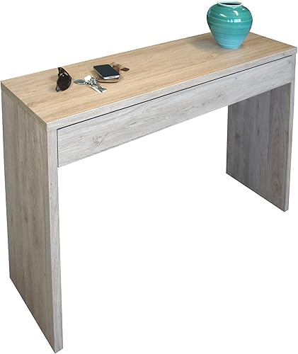 BERLIOZ CREATIONS Arena Console Noir Haute Brillance 109 x 34 x 81 cm - Nail Gallerys