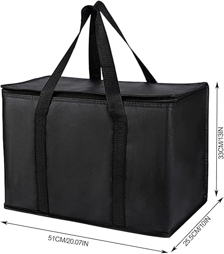 Grand sac isotherme doux, 60 L, sac de courses, sac de pique-nique, sac isotherme pour la livraison de nourriture, sac isotherme pour camping, barbecue, shopping, pêche, famille, plein air, voyage - Nail Gallerys