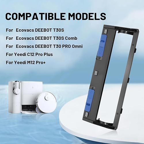 DianSung Accessoires de couvercle de brosse principale pour Ecovacs Deebot T30S,T30 PRO Omni,T30S Comb,pour Yeedi C12 Pro Plus,M12 Pro+, pièces de rechange pour couvercle de brosse à rouleau principal - Nail Gallerys