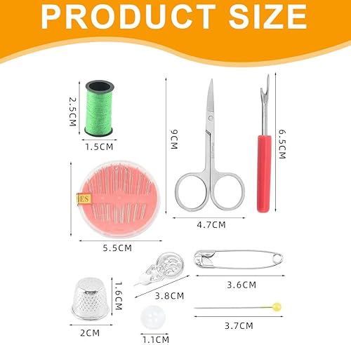 IKOPFLN Boite a Couture Kit de Couture Couture Accessoires mercerie Mini Kit De Couture Complet pour Débutants, Voyageurs, Parents Et Amis - Nail Gallerys