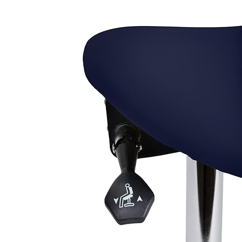 Tabouret pivotant avec selle inclinable Bleu - Nail Gallerys