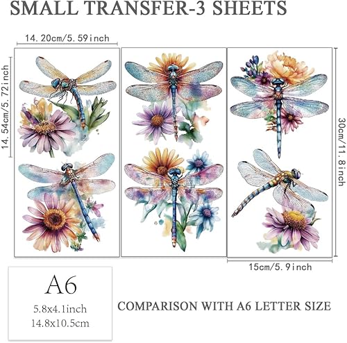 OLYCRAFT 3 pcs Fleurs Ivoire Frottez Sur les Transferts pour Meubles et Artisanat 15x30cm Fleurs Blanches Meubles Autocollants Thème Fleur Transfert Autocollants Frottez Sur pour Meubles en Bois - Nail Gallerys