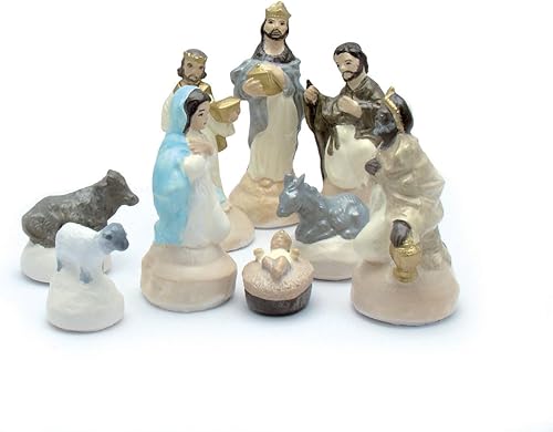 DTM - Moules Latex Thème Crèche de Noel - Lot de 9 moules - Loisirs créatifs - Nail Gallerys