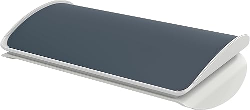 LEITZ Ergo - Coussin Repose-Pieds Ergonomique & Ajustable, 2 Hauteurs au Choix, Gamme Ergo, Coloris Gris Clair / Blanc, 65030085 - Nail Gallerys