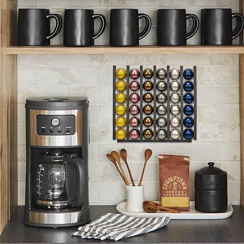 Ataraxia Home - Porte-capsules compatible avec Dolce Gusto - Support et organisateur pour capsules Dolce Gusto - Distributeur de capsules Nespresso - Porte-capsules et organisateur pour Nespresso (6 - Nail Gallerys