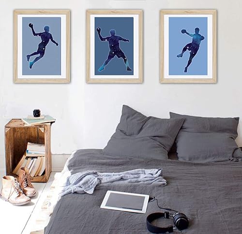 3 affiches de handball, ados, décoration garçon - Nail Gallerys