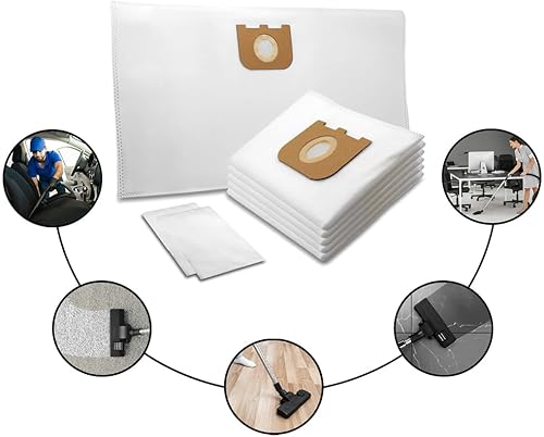 MisterVac | compatible avec les sacs de rechange pour sacs d'aspirateur 10 pièces Einhell TC-VC 1815 S - Nass-Trockensauger - Nail Gallerys