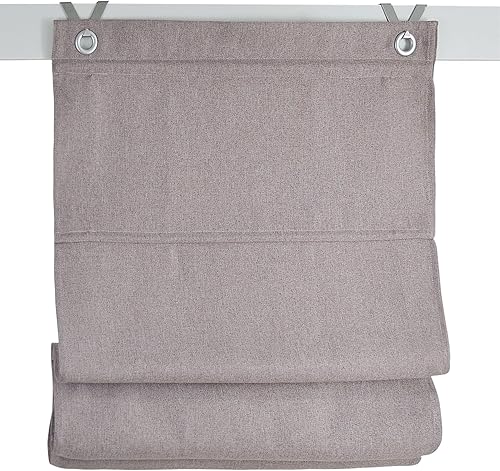 Store bateau à œillets Dimout - Anthracite - Largeur : environ 45 cm - Hauteur : environ 130 cm - Nail Gallerys