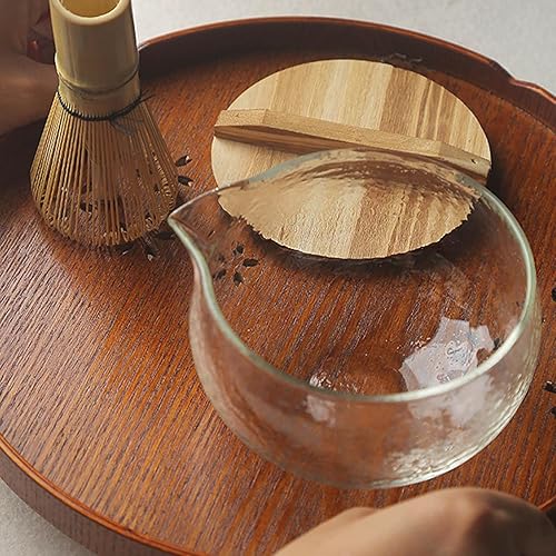 SM SunniMix Bol à Matcha avec Bec verseur, Verre Matcha Transparent épais et résistant à la Chaleur, Bol à mélanger de Style Japonais pour Facile à - Nail Gallerys