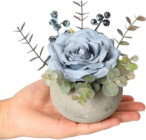 JUSTOYOU Tournesol artificiel avec pot, combinaison de tournesols artificiels en soie et de verdure, petite plante artificielle en pot pour chambre, fête, mariage, bureau, décoration d'étagère (1 - Nail Gallerys