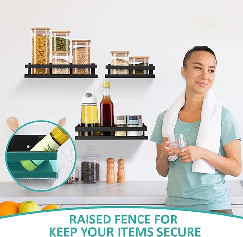 Cinnani Lot de 3 Etagere Douche sans Percage - Nail Gallerys